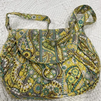 "Cartera bandolera Vera Bradley montura limón parfait 10""x 11""x 4"" usada en excelente estado" Foto 1 de 4