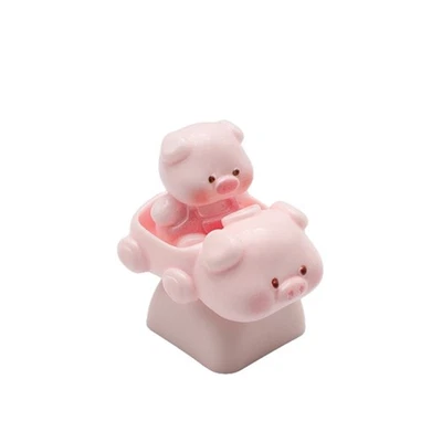 Piggy Theme Keyboards Keycaps Durability Resin Optimized For Tactile Feedback - Image 1 of 4