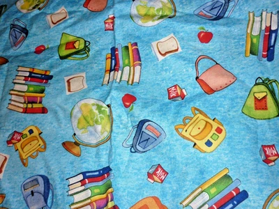 Mochila Wilmington Tela Melissa Saylor Libros Escolares Globo Azul 1yd x 44" Foto 1 de 3