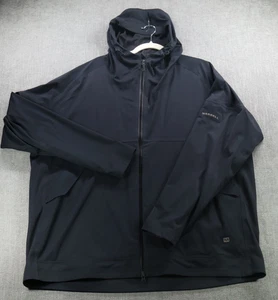 Merrell Jacket Mens XXL Black Full Zip Packable Windbreaker Hiking Trail Camp - Picture 1 of 16