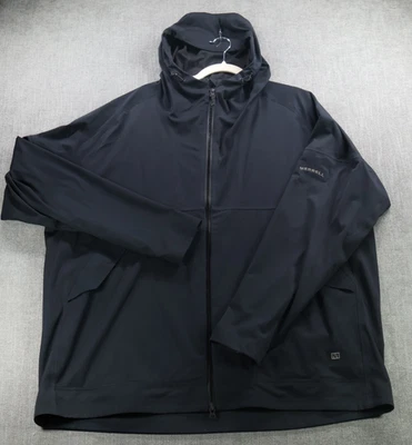 Merrell Jacket Mens XXL Black Full Zip Packable Windbreaker Hiking Trail Camp - Image 1 of 4