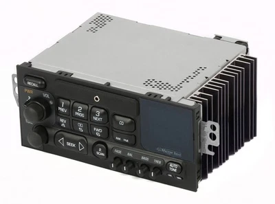 Controles de CD de atualização entrada auxiliar rádio AM FM carro Cavalier Chevy 1996 - Imagem 1 de 4