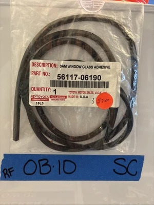 Presa de parabrisas genuina Toyota OEM 56117-06190 para Camry Corolla Highlander RAV4 Foto 1 de 3
