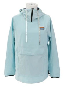 Avalanche Men's S Blue 1/4 Zip Hooded Woven Rain Jacket Water Resistant Stretch - Picture 1 of 5