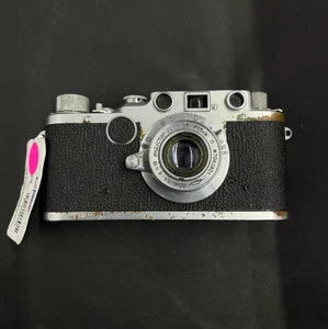 Vintage Leica IIIf 35mm Camera No.446320 w/ Industar-22 50mm f3.5 Lens -Untested - Picture 1 of 15