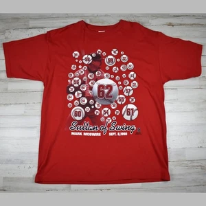 Vintage St Louis Cardinals Baseball Mark McGuire Red Starter shirt sz large USA - Picture 1 of 7