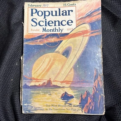 Antique Popular Science Magazine February 1917 300 Interesting pictures - Image 1 of 4