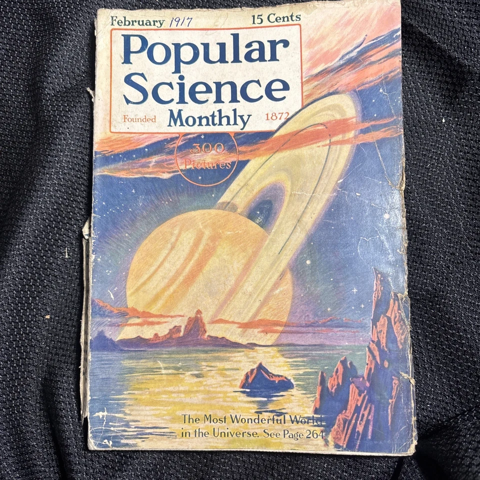 Antique Popular Science Magazine February 1917 300 Interesting pictures - Image 1 of 4
