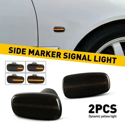 Amber LED Side Marker Light For 2002 2003 2004-2005 Lexus SC430 Somke Lens - Image 1 of 4