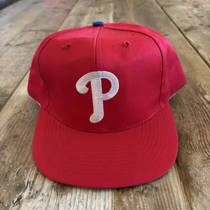 Cappello Berretto Snapback Vintage anni 90 Philadelphia Phillies American Needle MLB Rosso - Foto 1 di 7