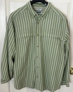 Exofficio Buzz Off Shield Langarm Button Down Hemd Herren XXL grün kariert - Bild 1 von 8
