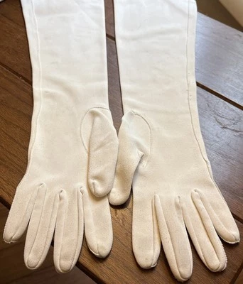 Guantes de ópera blancos vintage talla grande Foto 1 de 4