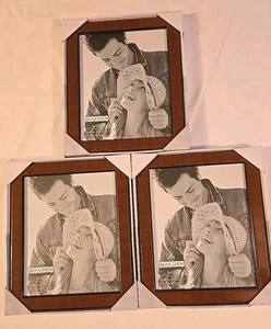 Malden International Designs Burlwood Picture Frame 8×10 Black Trim 3 pc Lot - Picture 1 of 10