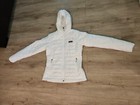 Patagonia Women's Nano Puff Jacket Hoodie Size Small Hooded White PrimaLoft Coat