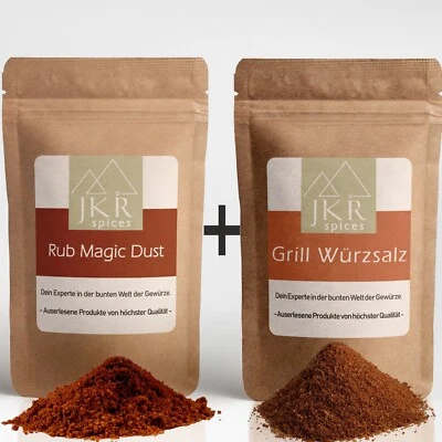 500g BBQ Magic Dust Rub + 500g Grill Würzsalz Kombi Grillgewürz Barbecue Angebot - Bild 1 von 4