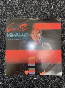 Chris Rea - Fool (If You Think It's Over) - PROMO 7” Vinyl Record - Picture 1 of 6