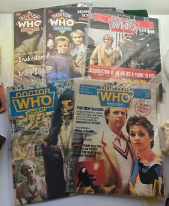 DOCTOR WHO MAGAZINES : 5 PETER DAVIDSON COVERS #65/85/86/220/227 VTG STAR WARS - Picture 1 of 6