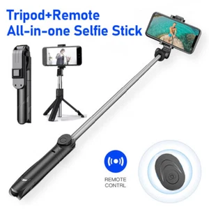 Remote Selfie Stick Tripod Phone Desktop Stand Desk Holder For iPhone/Samsung US - Picture 1 of 14