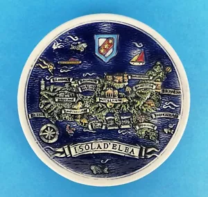 ISOLA D'ELBA - PIATTINO IN CERAMICA - DIAMETRO= 12 CM - VINTAGE - Imagen 1 de 4