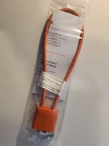 Schusswaffen Waffenschloss Sicherheit Orange 2 Schlüssel Neu im Paket Kabel Abzugsschloss - Bild 1 von 5