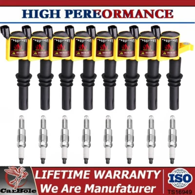8 bobinas de encendido + 8 bujías para Ford Explorer Expedition DG511 2006-2008 Foto 1 de 4