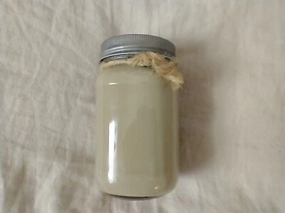 2 velas de soja hechas a mano frascos de 4" y 6" hechos en Wisconsin calzoncillo floral tropical usado Foto 1 de 4