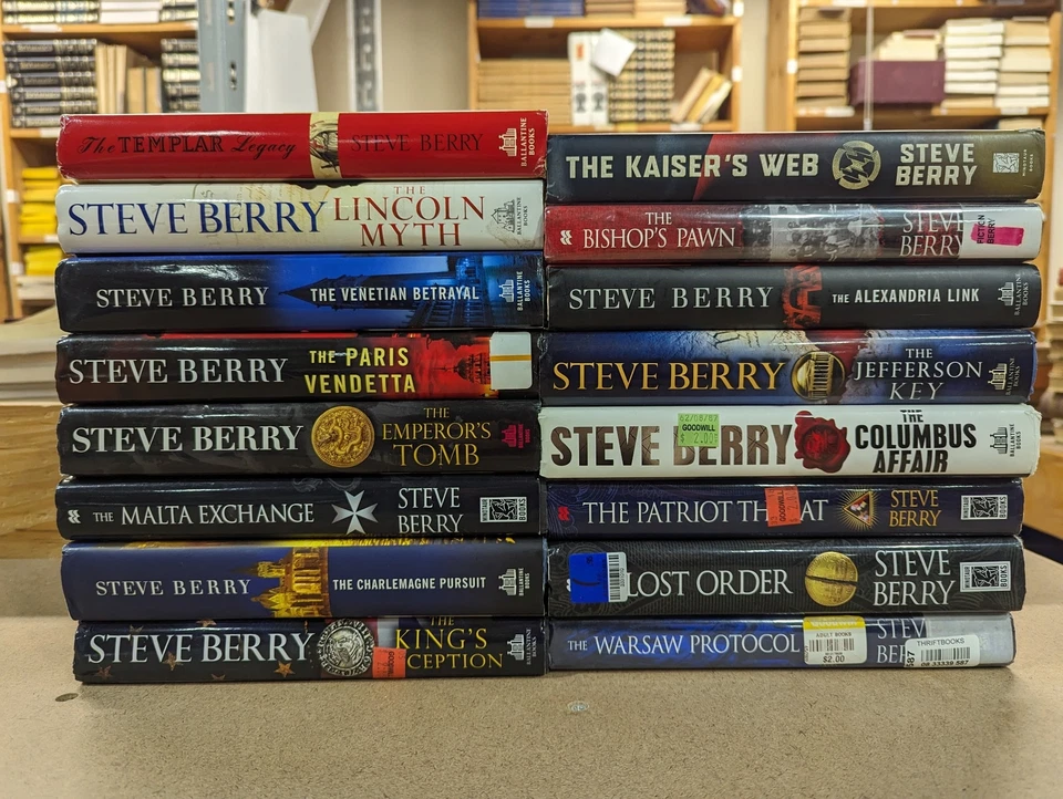 Lot of 16 Books by Steve Berry Hardcover Ballantine Thrillers - Image 1 of 4