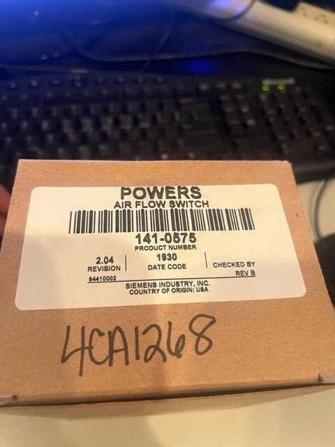 POWERS 141-0575 AIR FLOW SWITCH - Image 1 of 1