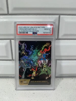 DC Events Mythic Crisis on Infinite Earths #1 A806 PSA 10 Physical Card only - Image 1 of 2
