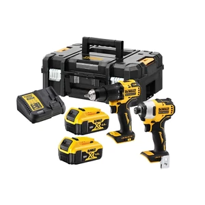 DeWALT 18V 4Ah XR Atomic 2 Piece Combo Kit Brushless Impact Hammer Drill Charger - Picture 1 of 5