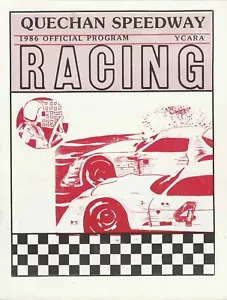 1986 Quechan Speedway Programm NMRA und CMA 3/4 Zwerge Yuma, Arizona - Bild 1 von 1