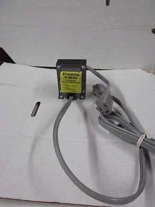STANCOR P-8630 STEPDOWN TRANSFORMER 220 VOLTS TO 110 VOLTS AC WITH CORDS - Picture 1 of 7