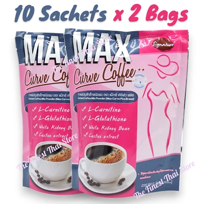 Max Curve Café Control de Peso Sin Azúcar 2 Paquetes (10 Sobres/Paquete) Foto 1 de 4