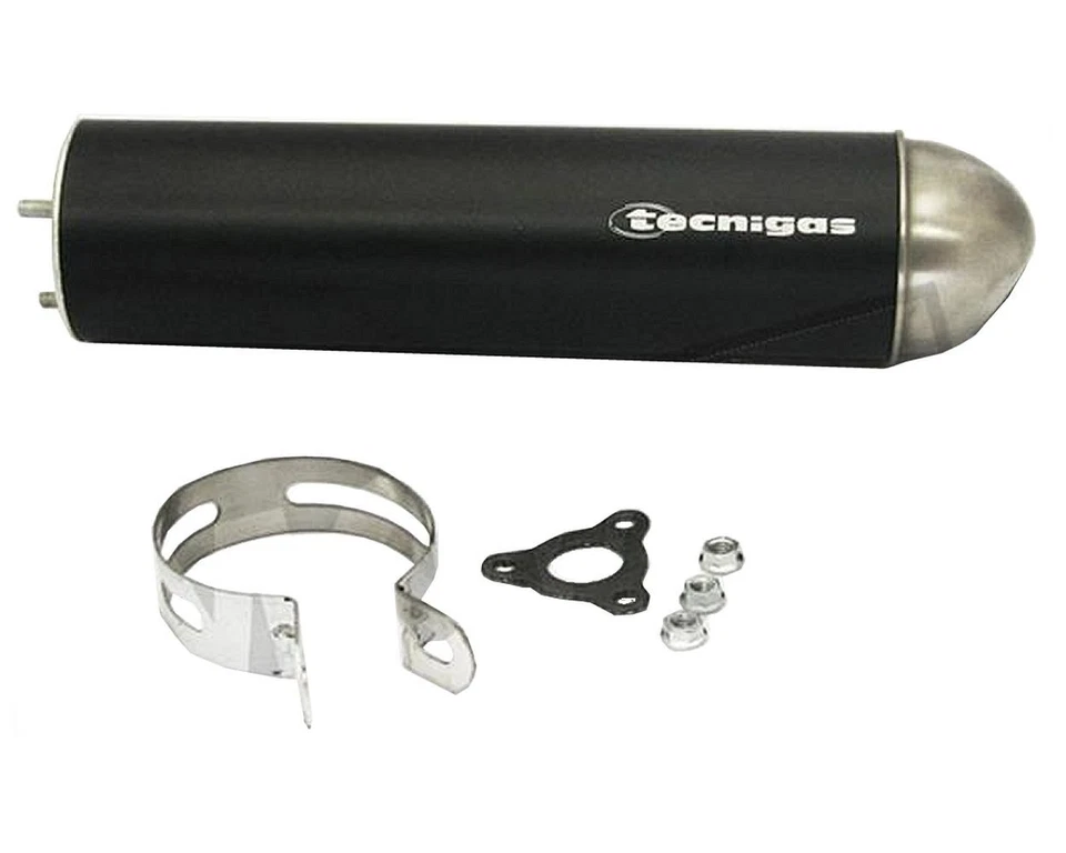 Endschalldämpfer TECNIGAS E-NOX Schwarz-Aluminium ESD Schwarz Alu Aluminium Nox - Bild 1 von 1