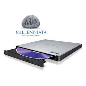 LG GP57ES40 DVD-RW M-Disk extern, USB 2.0 silber USB RAM Dual Layer - Speicher - Bild 1 von 1
