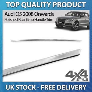 FOR AUDI Q5 08> CHROME REAR GRAB HANDLE BOOT TRUNK TRIM ACCESSORY SCRATCH STRIP - Picture 1 of 5