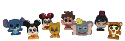JUEGO COMPLETO de 8 figuras de colección perfecta de 8 píxeles de Disney Doorables raras Foto 1 de 4