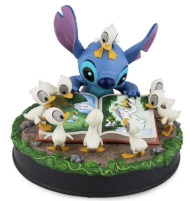 FIGURINE MEDIUM STITCH WITH DUCKS  DISNEYLAND PARIS NEW WITH BOX DISNEY - image 1 of 2