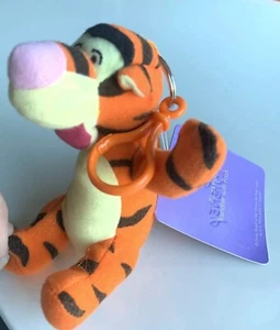 Vtg Retired Disney Tigger Winnie The Pooh Plush Clip coin bag Zip NEW 6.5" - Picture 1 of 9