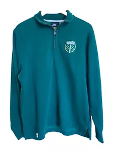 Mens Adidas MLS Portland Timbers Anthem Jacket Full Zip Size L Green - Picture 1 of 12