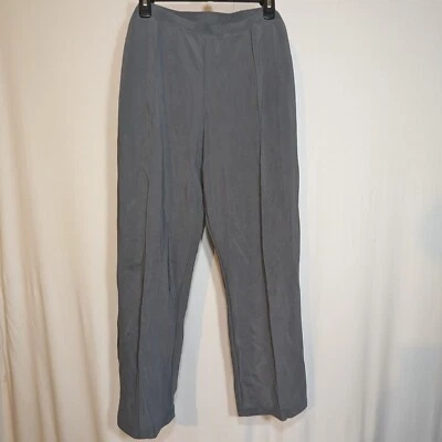 Pantalones de vestir informales elásticos pierna recta SUSAN GRAVER XLP gris holgados grises para mujer Foto 1 de 2