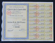  Action SA FRANCO BULGARE FILATURE de SOIE et TISSAGE  1902 titre bond share 2