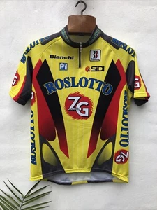 Bianchi Biemme Roslotto Cycling Jersey Men's XL / 6 Italy 1997 VTG NOS Sidi ZG - Picture 1 of 15