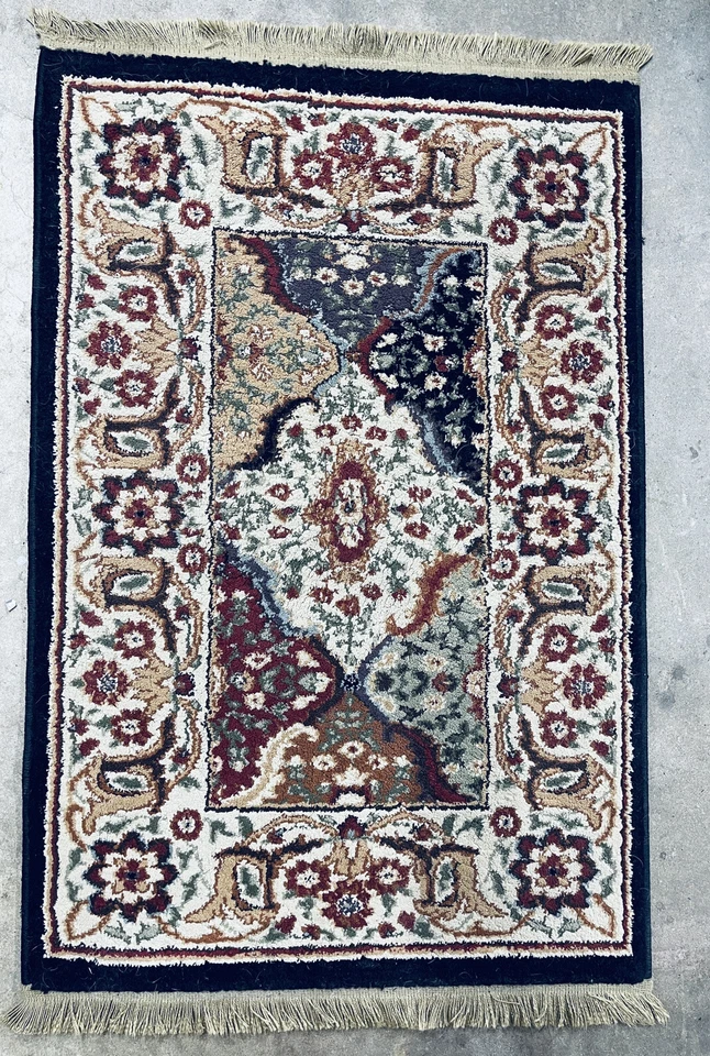 Alfombra de cocina oriental vintage Kathy Irlanda diseño floral 2x3 Agra Jaipur Foto 1 de 4