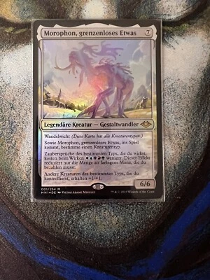 MTG GERMAN FOIL MOROPHON THE BOUNDLESS MH1 DE FOIL EDH - Image 1 of 2