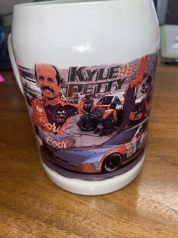 VTG Kyle Petty Coors Sabco Silver Bullet 1995 Ceramic Tankard Mug Cup Vintage Cover