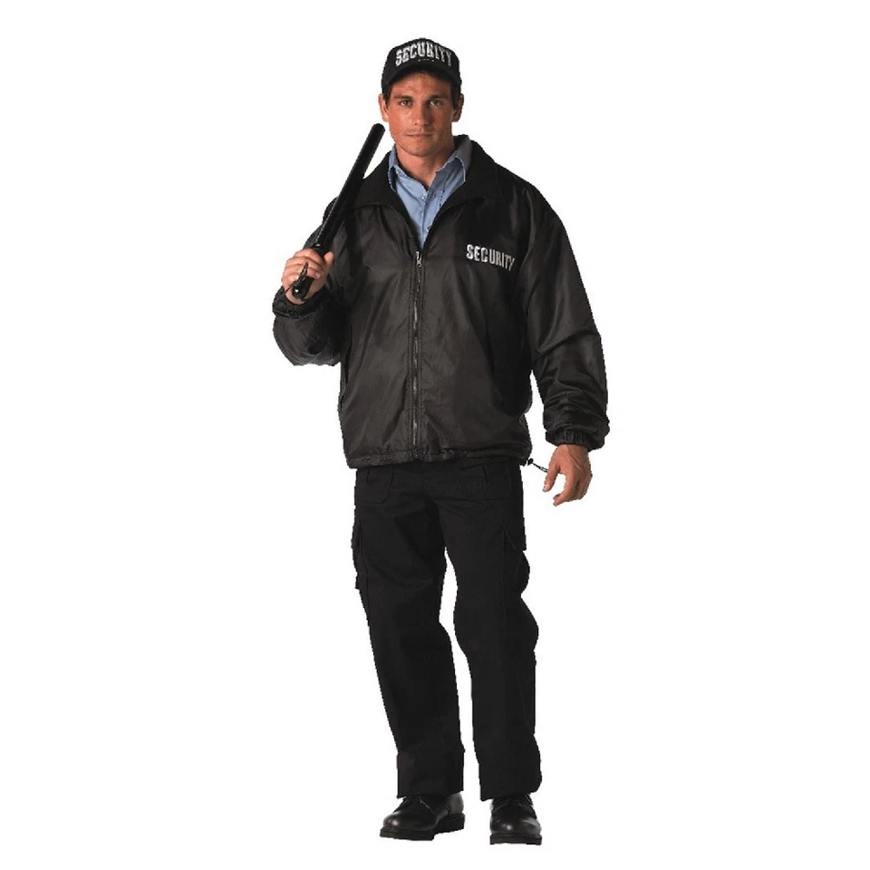 Rothco 7609 Black Reversible Nylon Polar Fleece Security Jacket MEDIUM - Image 1 of 1