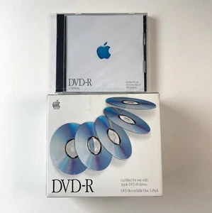 Genuine Apple DVD-R Single Disc + 5 Pack Media New 4.7 GB Sealed Lot Power Mac - Picture 1 of 6