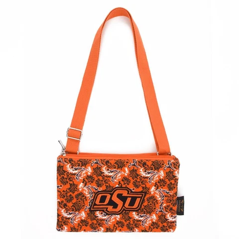 Oklahoma State University Purse Bloom Quilted Crossbody Handbag Cover
