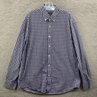 Camisa de vestir Nautica para hombre talla 16,5 34/35 azul blanco a cuadros algodón abotonado Foto 1 de 4